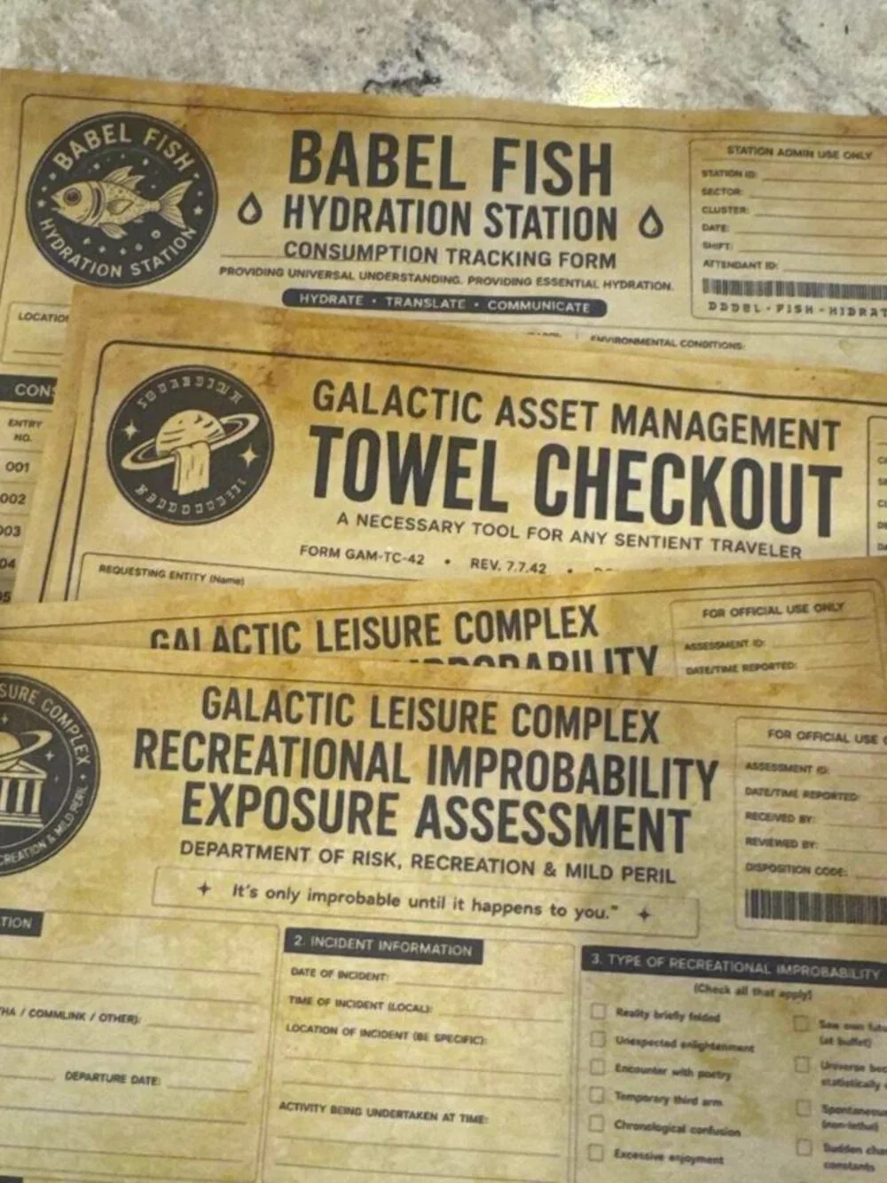 Hitchhiker's Guide to the Galaxy Party Supplies.